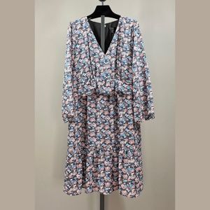 NWT J. CREW Dress - Floral, Ruffles, Women’s 16